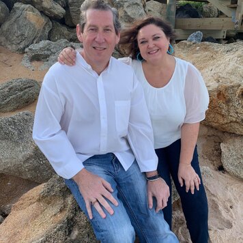 Kim and Kenn Klarich, the owners of Ash & Ale Cigar Lounge at European Village in Palm Coast, Florida